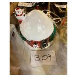 Electric Santa down the chimney light