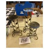 Metal candle stands