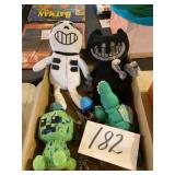 Assorted stuffed dolls