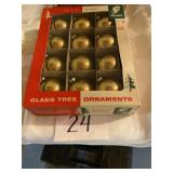 Vintage glass tree ornaments