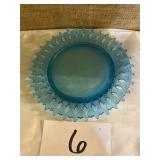 Vintage blue decorative plate