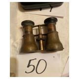 Vintage brass binoculars