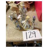 Porcelain figures three pieces