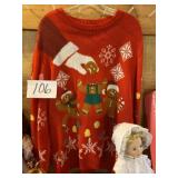 Extra large Christmas gingerbread sweater