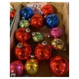 Shiny bright mixed glass ornaments lot