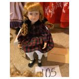Porcelain doll from the Boyds collection Limited