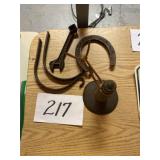 Collection old metal items lot