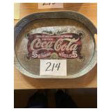 Metal Coca-Cola tray
