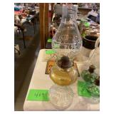 Vintage  Glass oil lamp