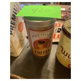 Premium roast coffee tin