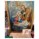 Birth of Christ wall plaque