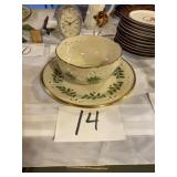 Lennox Halle Berry bowl and plate