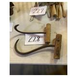 Antique hooks two pieces
