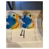 Blue birds of happiness, chalkware