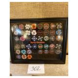 Harley Davidson, poker chips framed