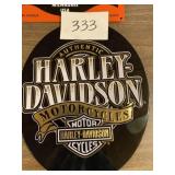 Harley Davidson motorcycle tin sign
