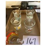 Assorted glasses