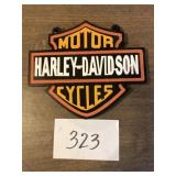 Harley Davidson motorcycle wall plaque