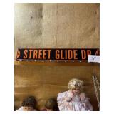 Street glide Drive Harley Davidson tin sign