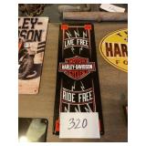 Harley Davidson live free ride tin sign