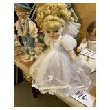 Ceramic doll in wedding