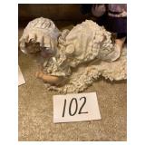 Porcelain crawling baby