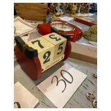 Wooden calendar