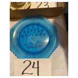 Blue glass plate patriotic theme