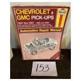 Chevy and GMC pick up repair manual 67 through 8