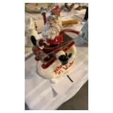 Blue sky springy Santa