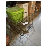 Early Metal Milk Crate