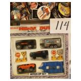 Tootsie toy, heavy duty diecast truck set