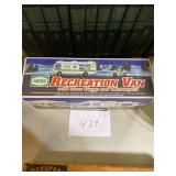 House, recreation van with dune buggy and