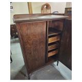 Early Mahogany Wood Wardrobe
