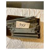 HO gauge straight track and connectors