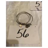 Multiple charm bracelets