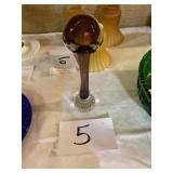 Vintage ASEDA Glasbruk Sweden Bordo Bone Vase