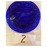 Cobalt covered bridge plate