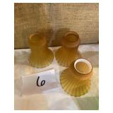 Hand blow globes 3 pieces