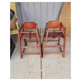 2 Subway Restaurant Hi Chairs