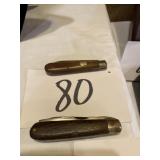 Swan and Utica pocket knives