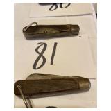 Pocket knives, two pieces