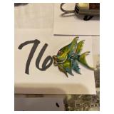 Enamel painted fish pin