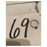 Ring with clear cut stone