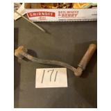 Antique cast-iron crank