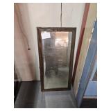 Early Oak Framed Wall Mirror