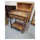 Early Oak Spindle Side Table