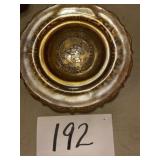 Amber glass plate home County antique festival