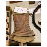 Leather in canvas, military gators set