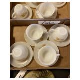 Fire king 4 piece cups, and saucers